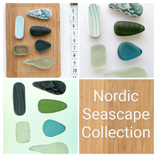 "Nordic Seascape": Hand-shaped Edinburgh Sea-Pieces