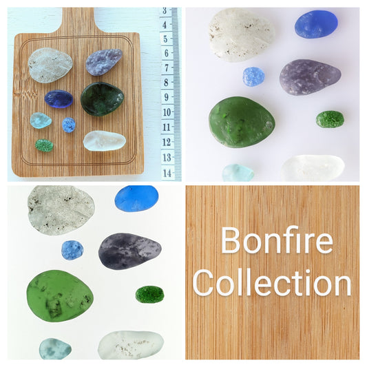 "Bonfire Glass": Hand-shaped Edinburgh Sea-Pieces