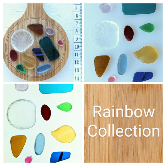 "Rainbow": Hand-shaped Edinburgh Sea-Pieces