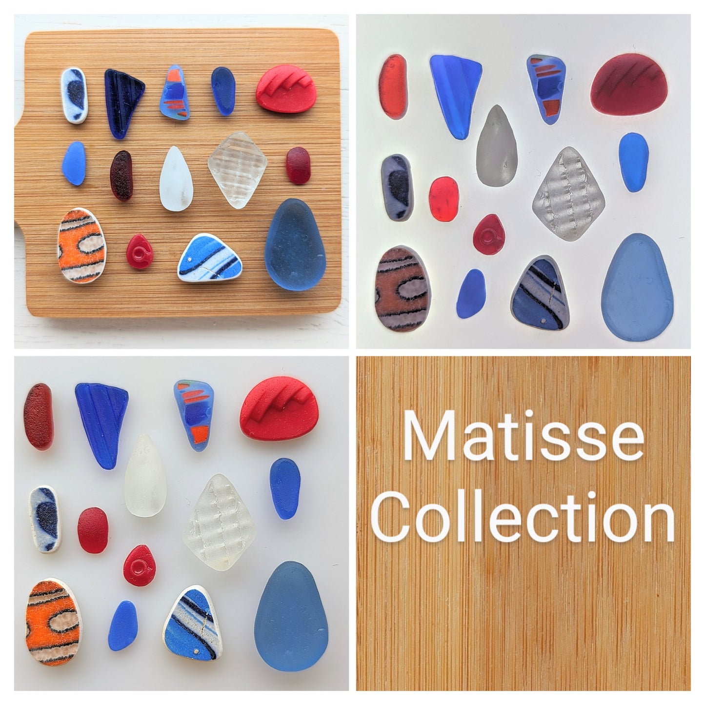 "Matisse Collection": Hand-shaped Edinburgh Sea-Pieces - Sea Glass & Sea Pottery