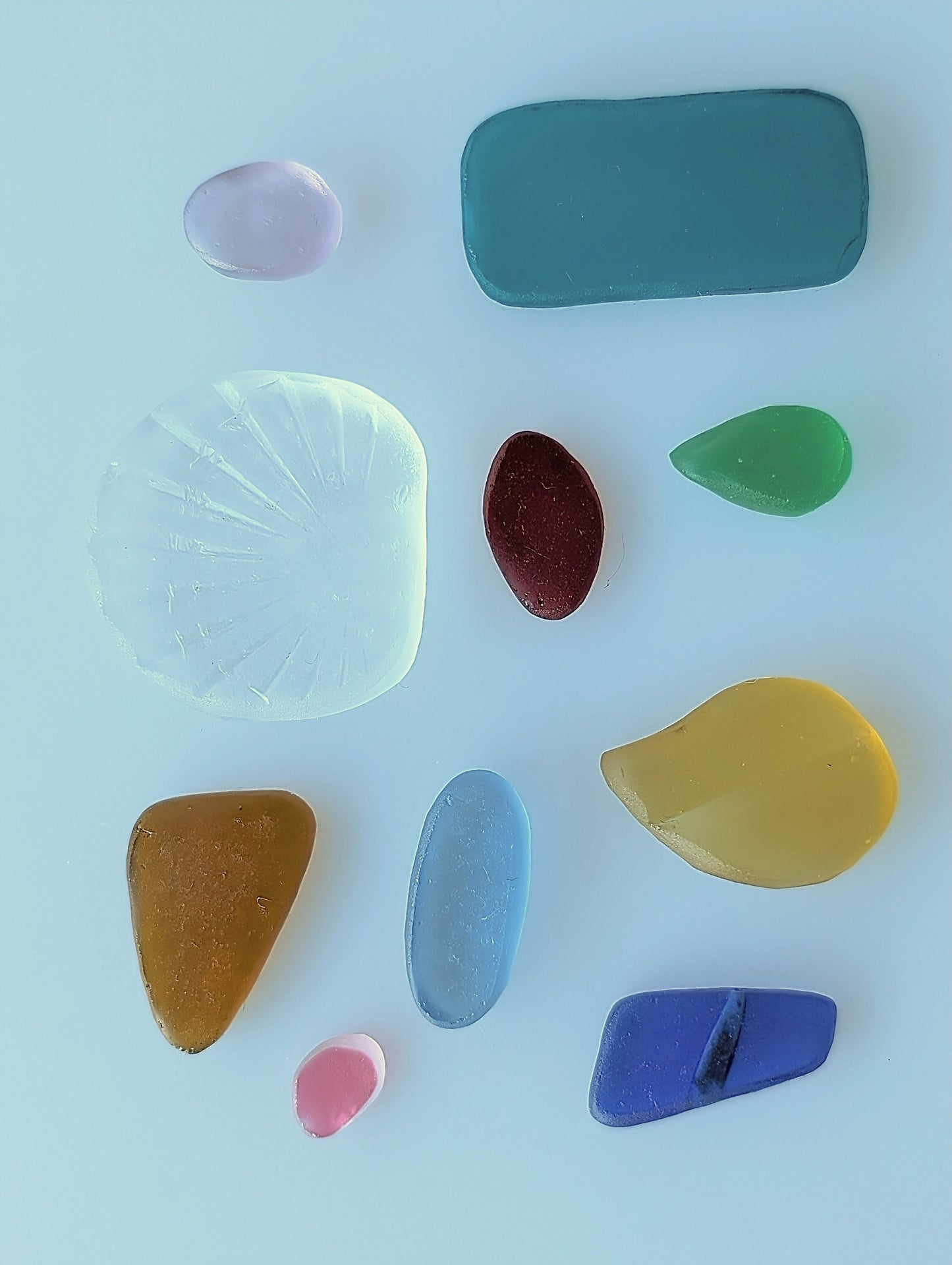 "Rainbow": Hand-shaped Edinburgh Sea-Pieces