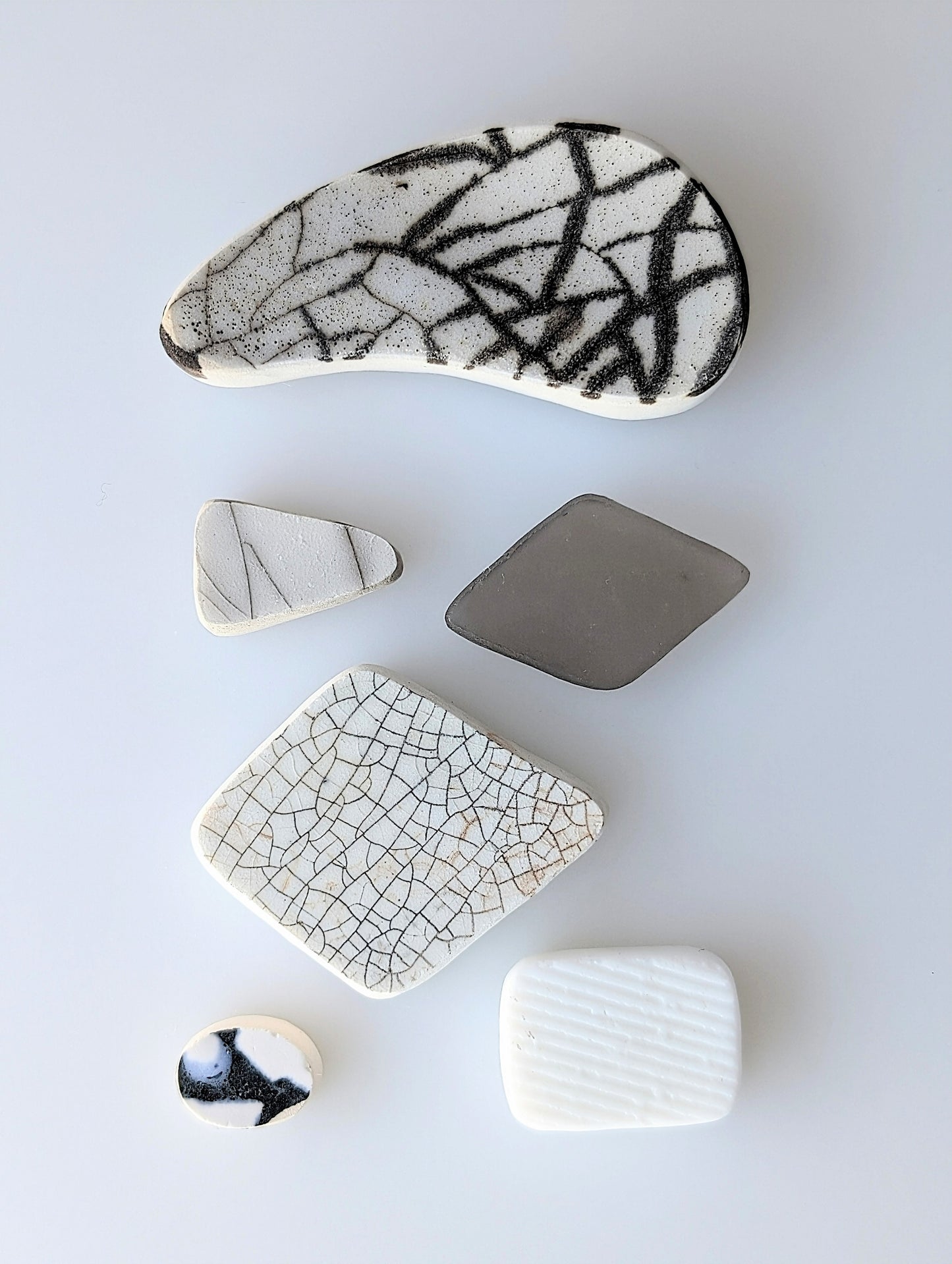 "Crackled Monochrome": Hand-shaped Edinburgh Sea-Pieces