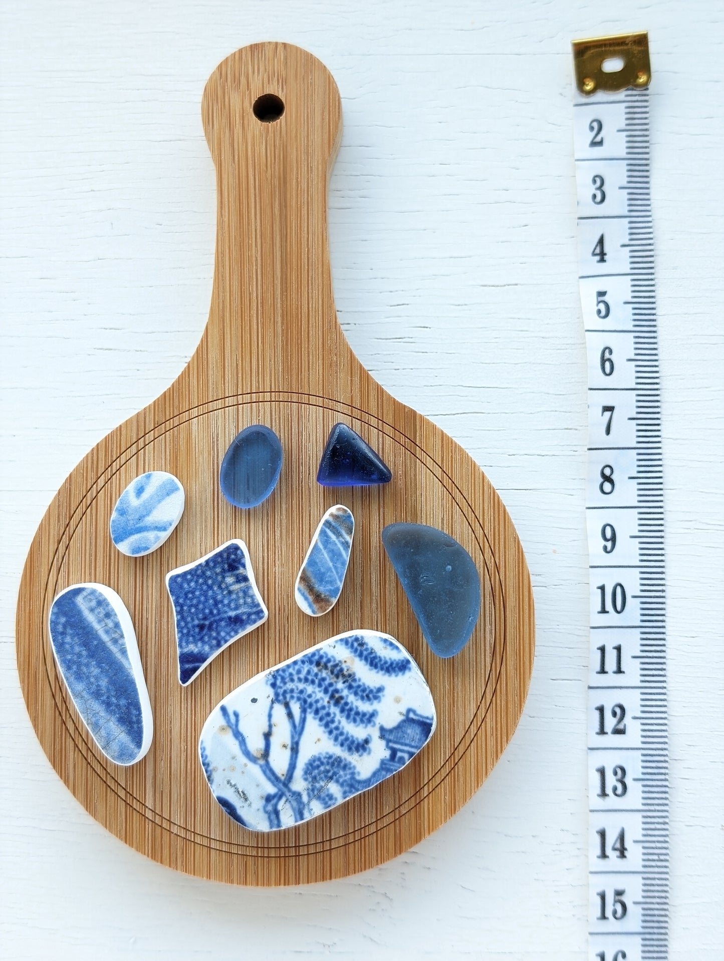 "Willowy Blue": Hand-shaped Edinburgh Sea-Pieces