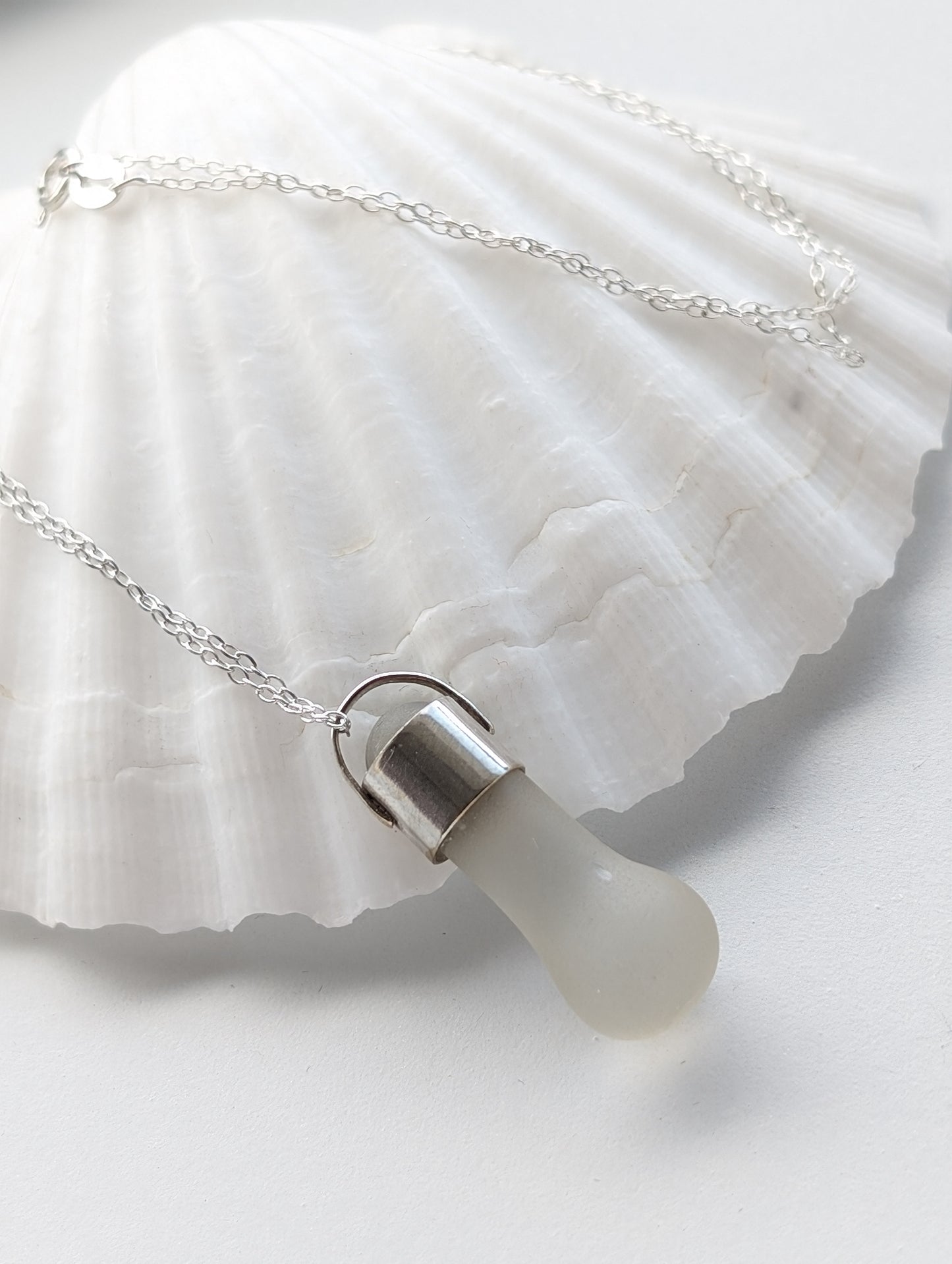 Sterling Silver Sea Glass Necklace