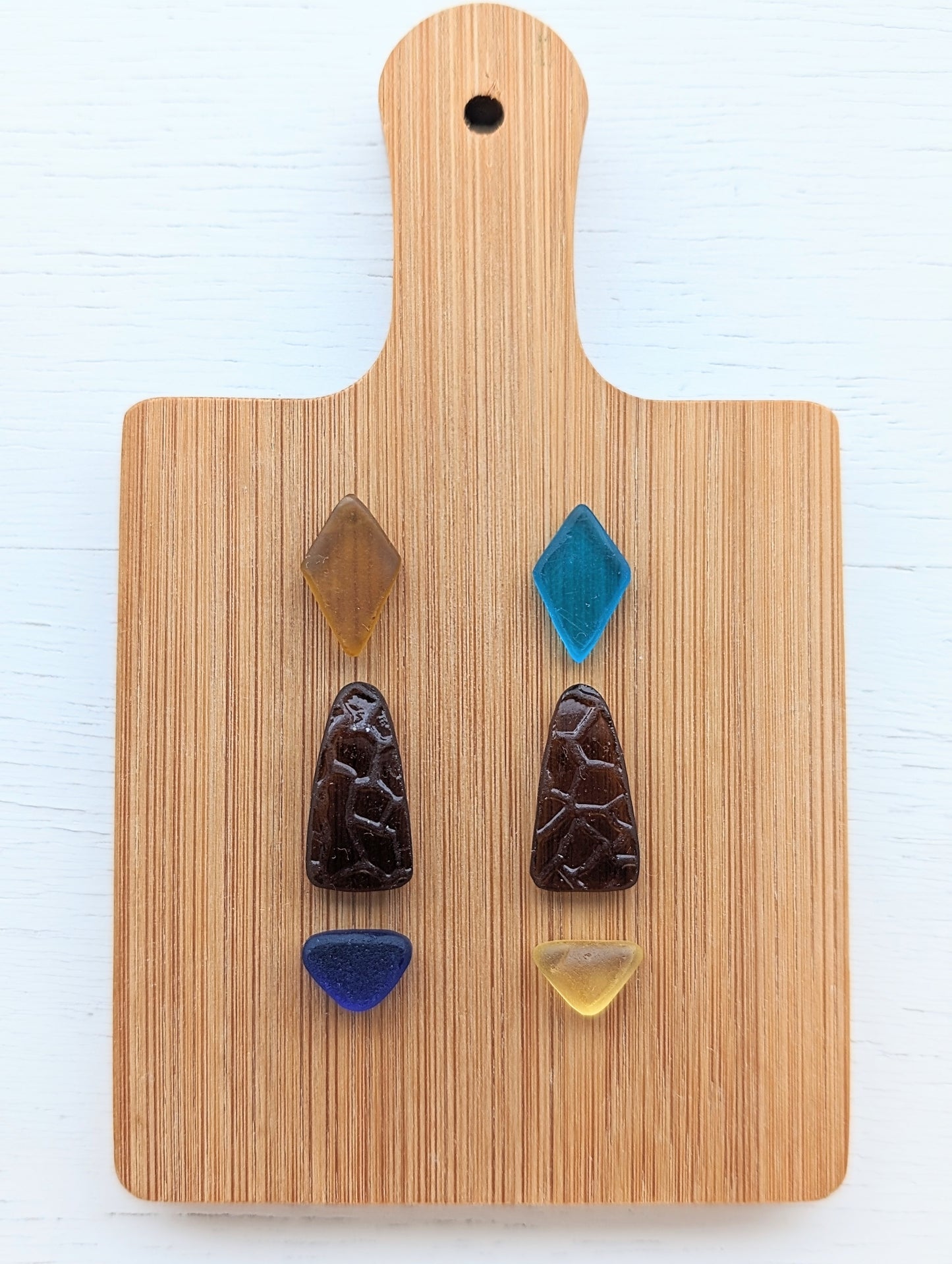 "Masai" odd pairs: Hand-shaped Edinburgh Sea-Pieces - Sea Glass & Sea Pottery