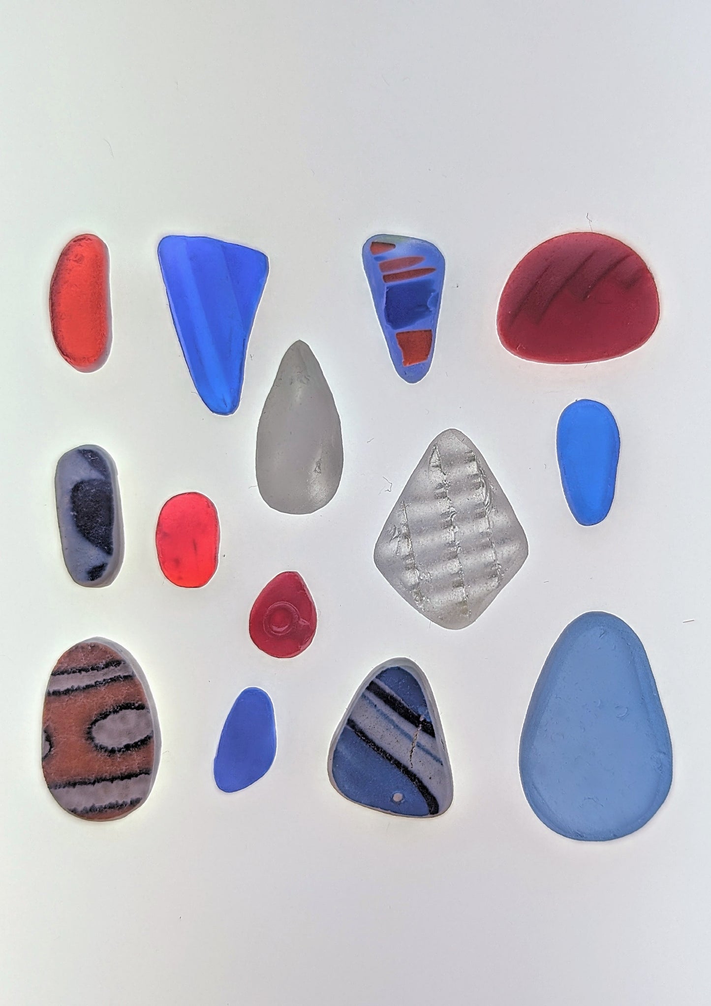 "Matisse Collection": Hand-shaped Edinburgh Sea-Pieces - Sea Glass & Sea Pottery