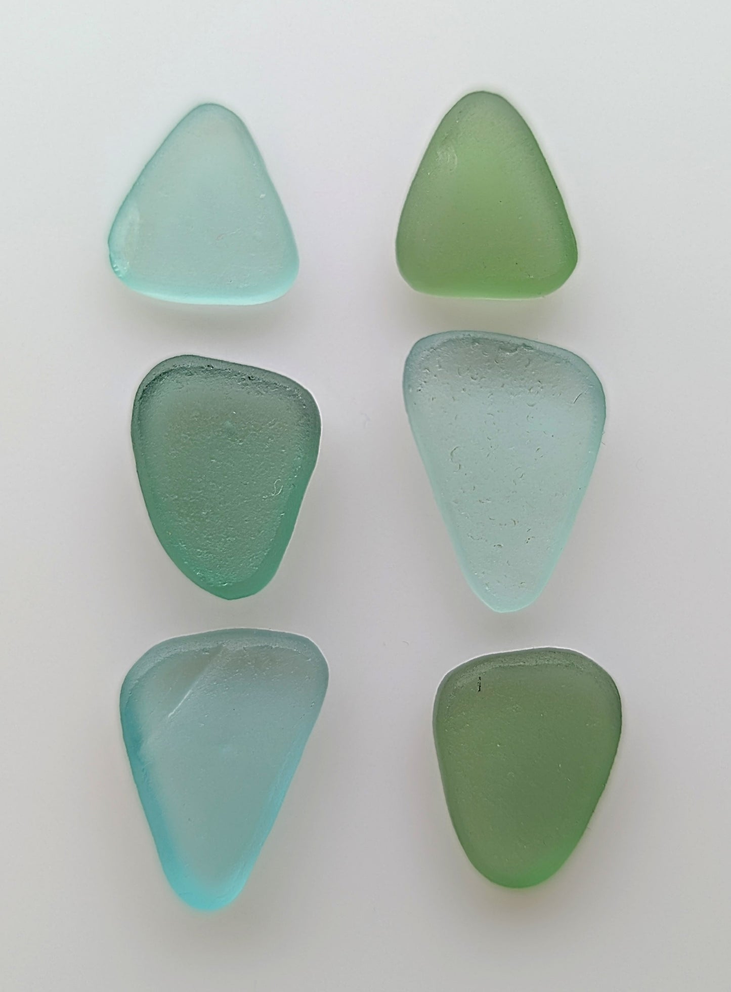 "Cape Point" odd pairs: Hand-shaped Edinburgh Sea-Pieces - Sea Glass & Sea Pottery