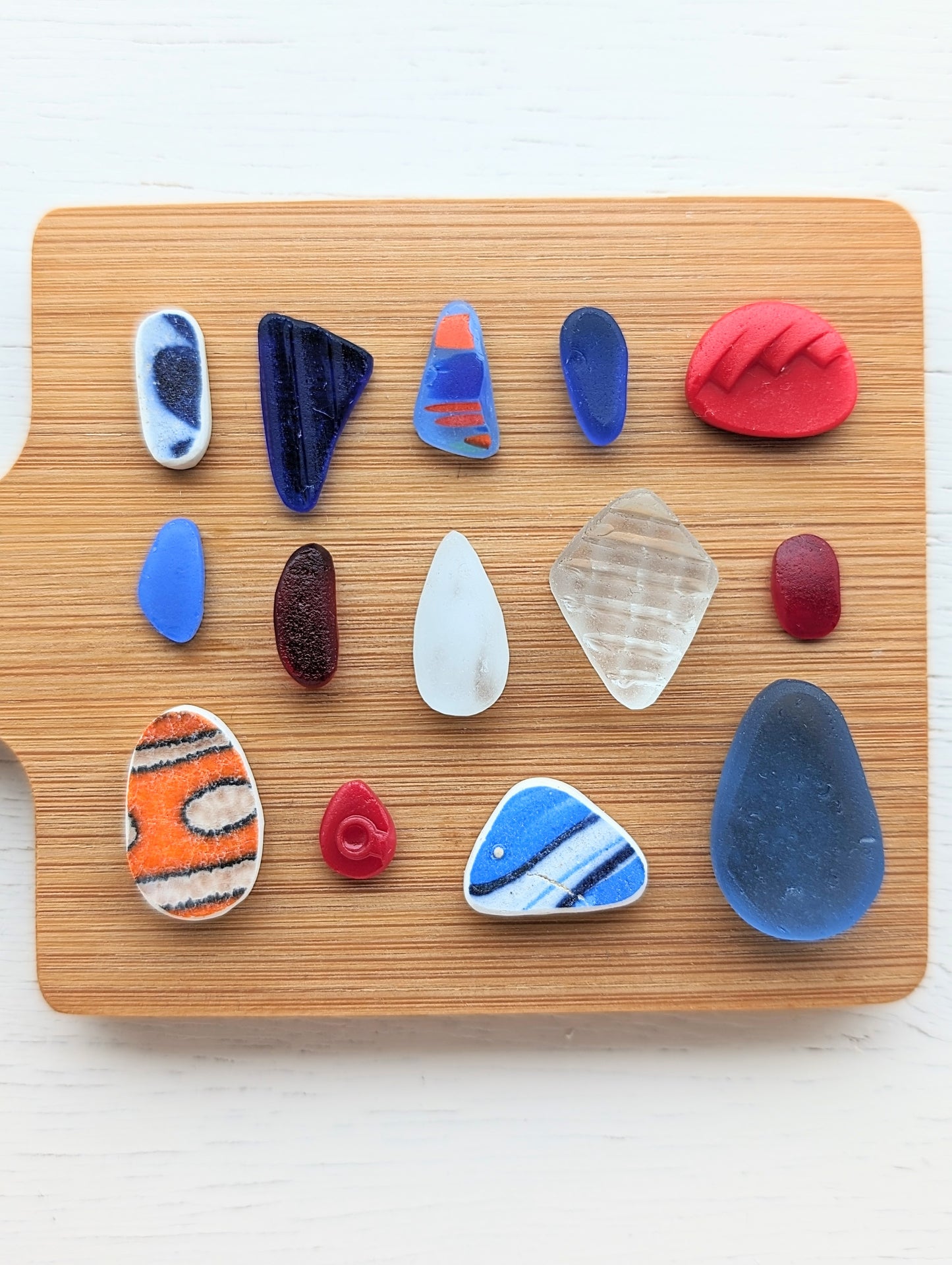 "Matisse Collection": Hand-shaped Edinburgh Sea-Pieces - Sea Glass & Sea Pottery